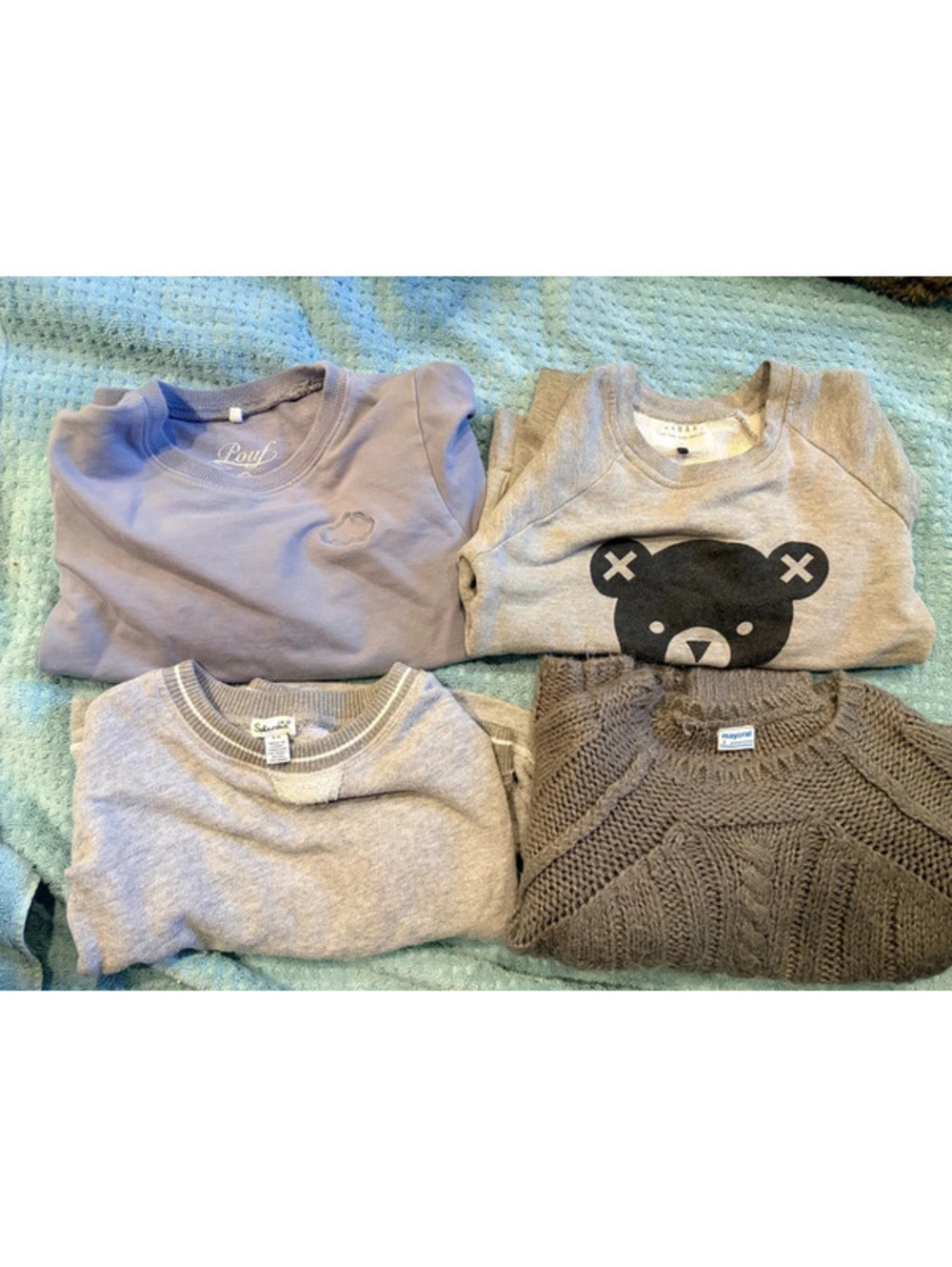 5t boys gray Longsleeve bundle huxbaby